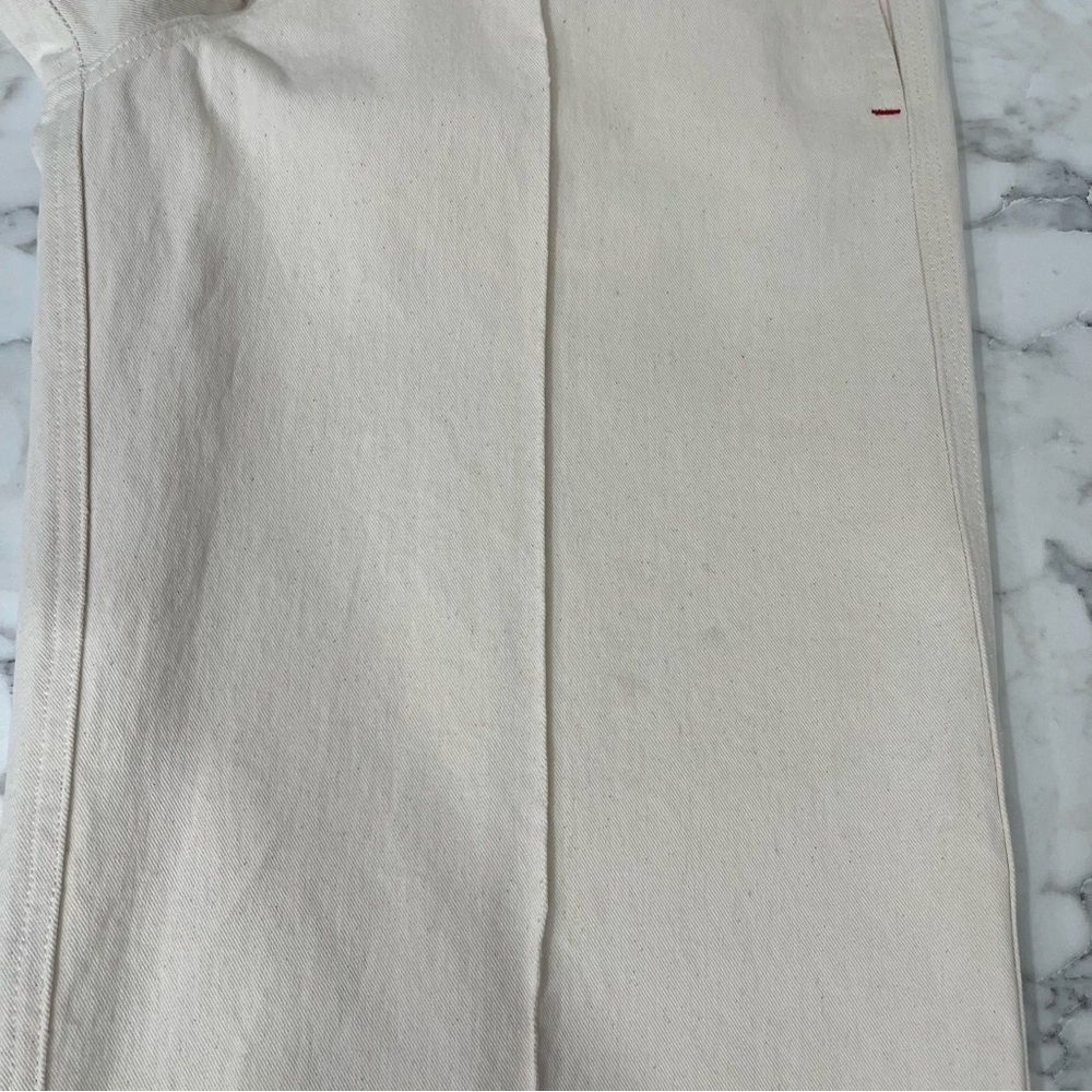 Isabel Marant Pants Creamy White (Ecru) Dilemony Denim Trousers 38 U.S Size 6 - Picture 16 of 16